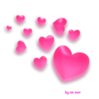 Gif animé coeurs roses